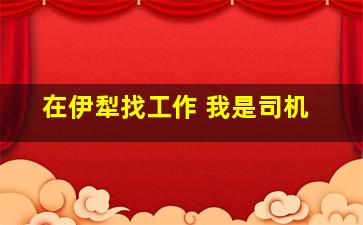 在伊犁找工作 我是司机